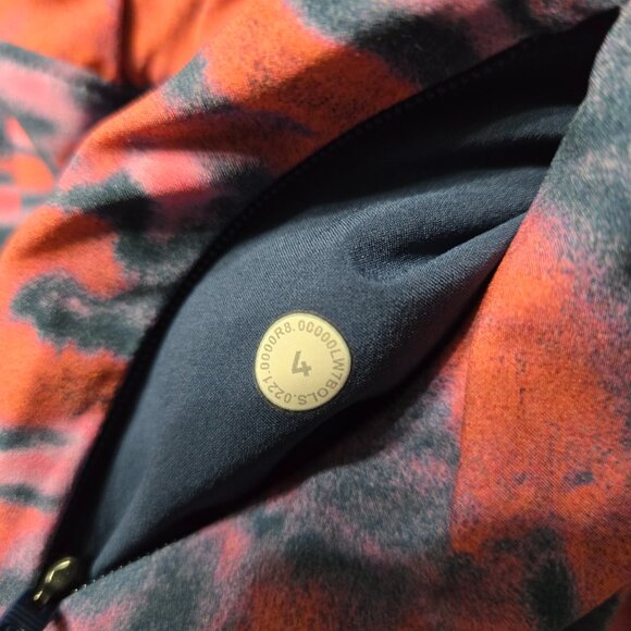 Lululemon Sz 4 Womens Pink Multi Chroma Clash Track That Mid-Rise Lined Short - Picture 2 of 5